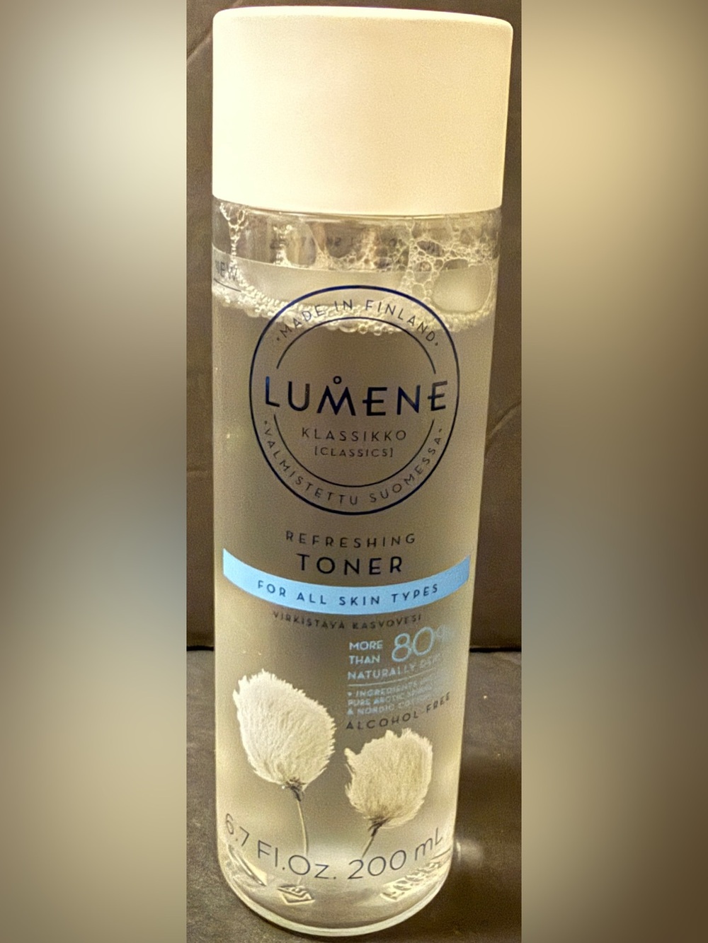 Lumene Klassikko Refreshing Face Toner Alcohol-Free All Skin Types 6.7oz/200ml